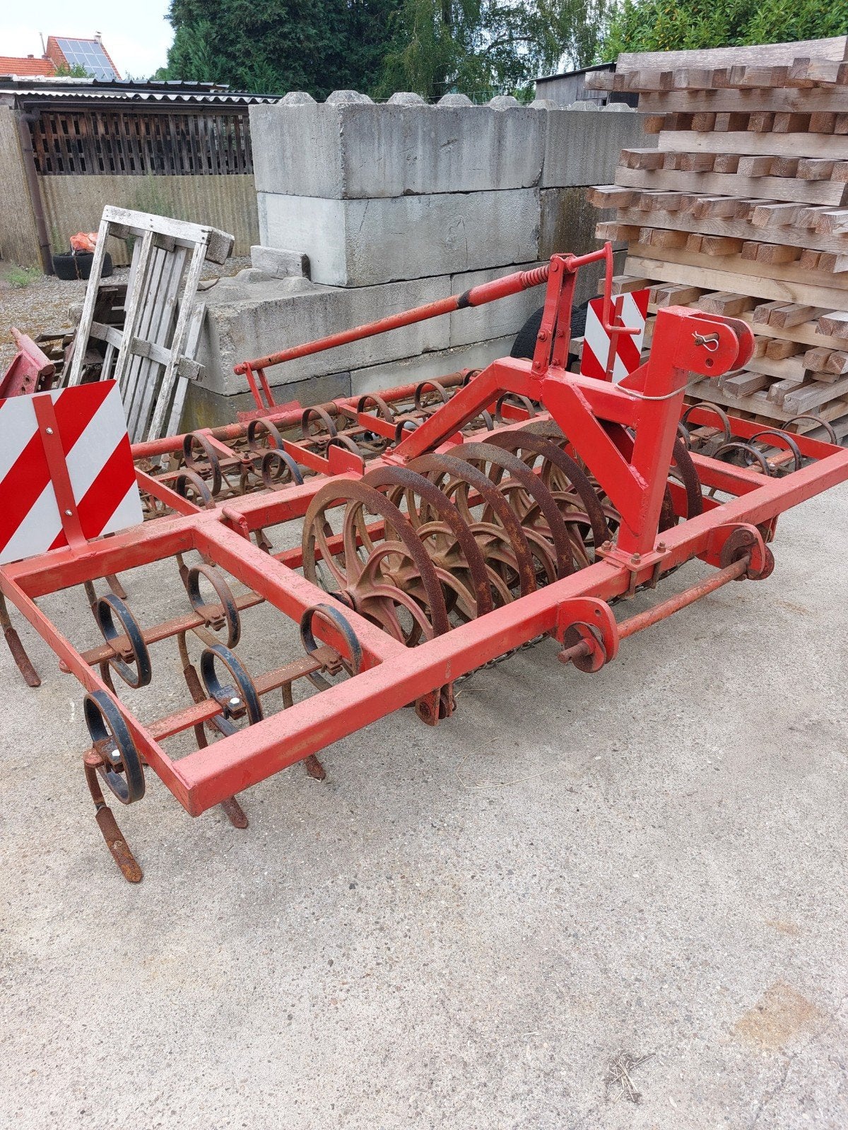 triltand met vorenpacker, Zakelijke goederen, Ophalen, Akkerbouw, Grondbewerking