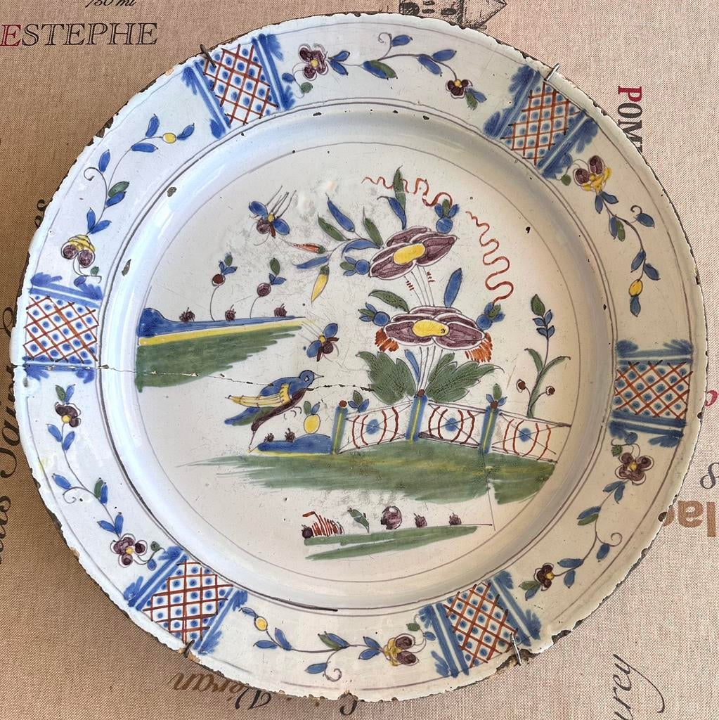plat delft 18eme s. 37 cm, Enlèvement ou Envoi