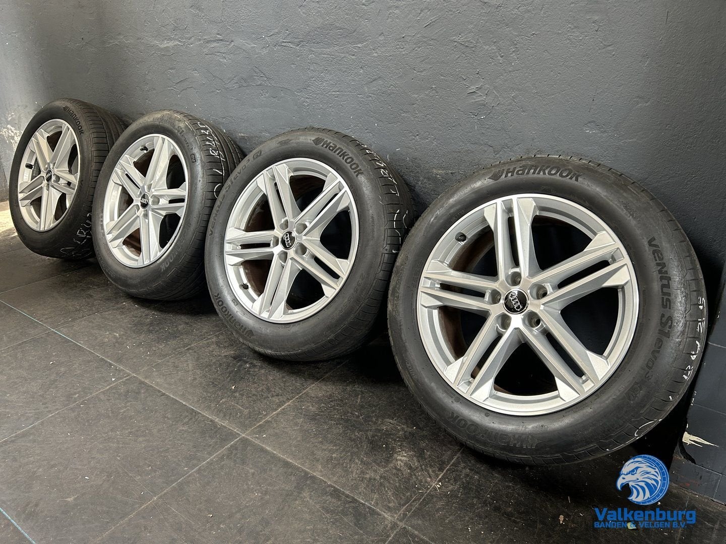 8mm! Originele Audi Q5 80A 19 inch velgen 5x112 zomerbanden, Auto-onderdelen, Banden en Velgen, 19 inch, Gebruikt, -, -