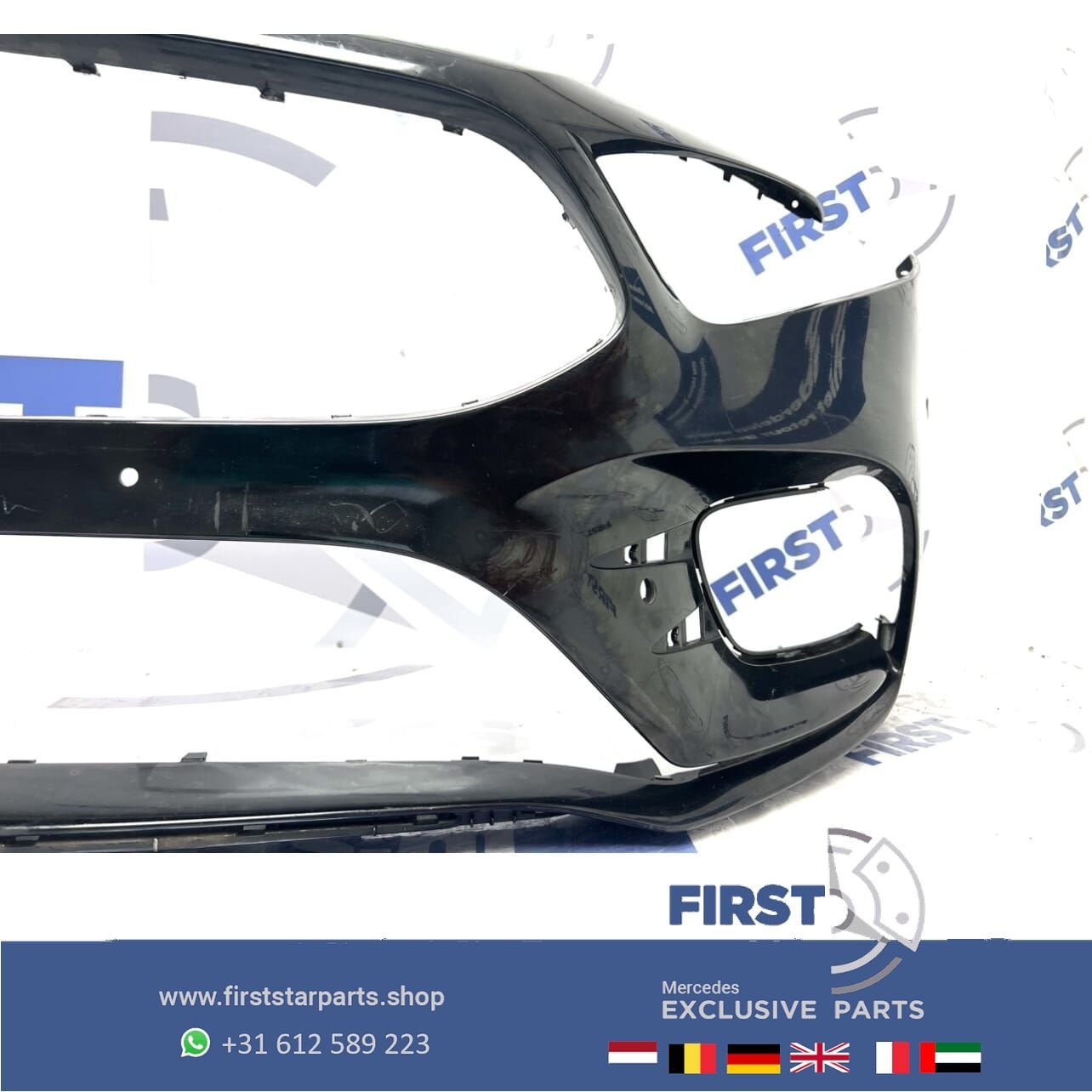 W177 AMG VOORBUMPER Mercedes A Klasse 2018-2024 ZWART WIT GR, Utilisé, -, Avant, -