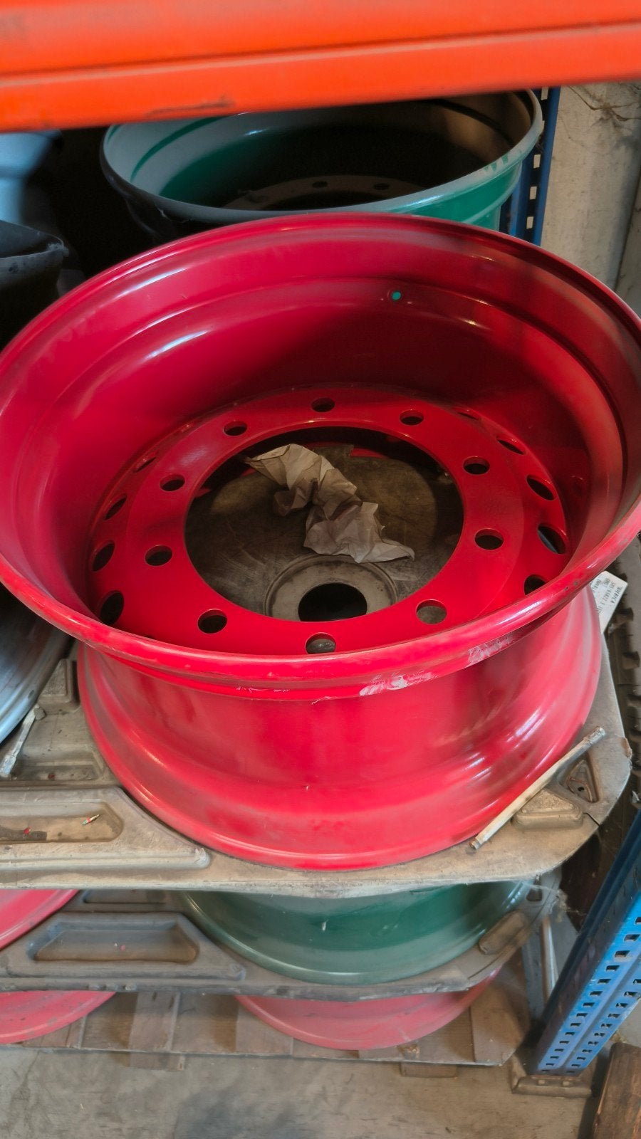 Rode stalen velgen trailer 11.75x22.5 - ET0, Ophalen