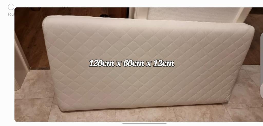 Ensemble Matelas lit enfant + couette et housses, Enlèvement, Matelas