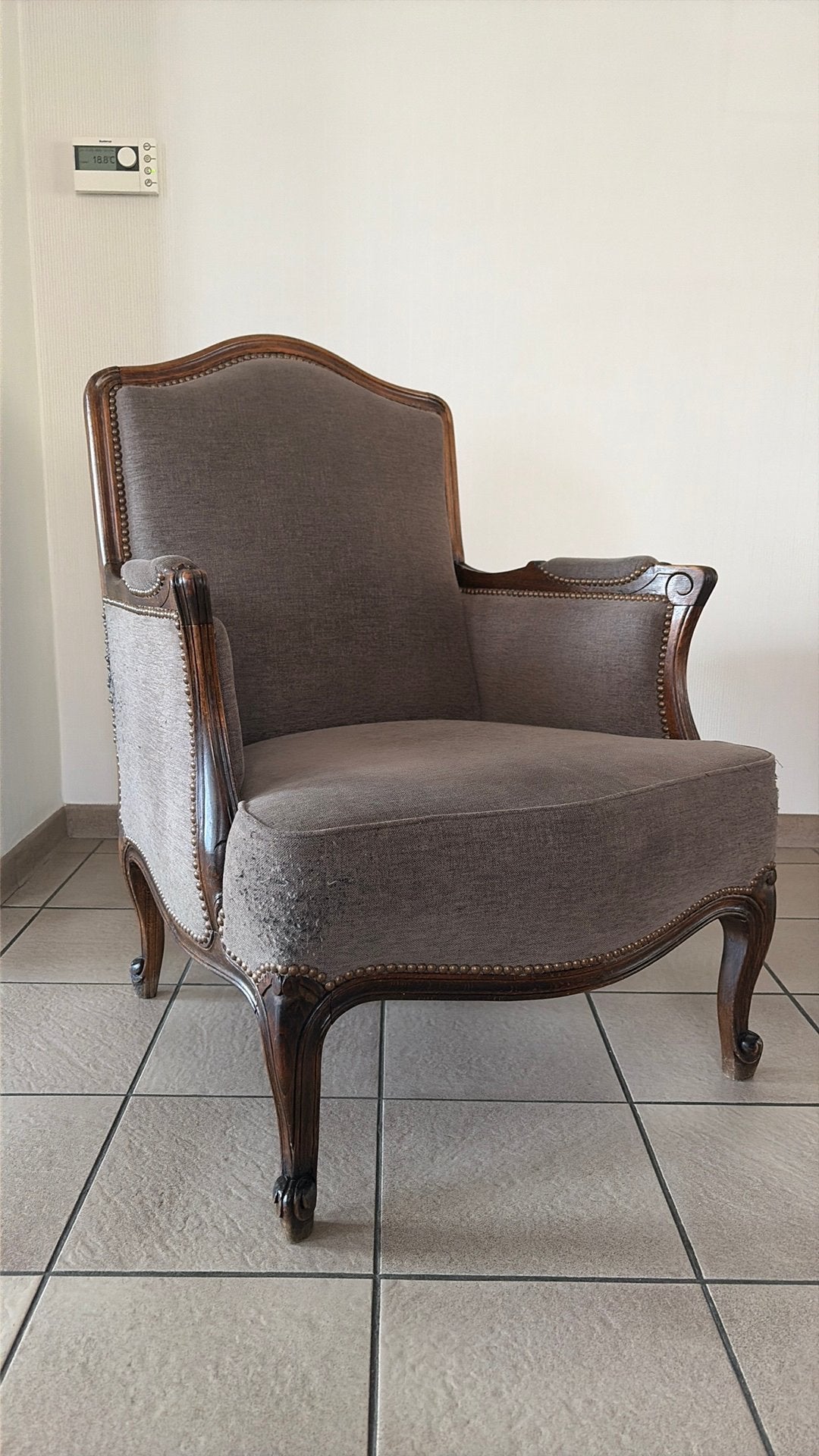 Fauteuil, Antiek, Moins de 75 cm, Bois, Enlèvement