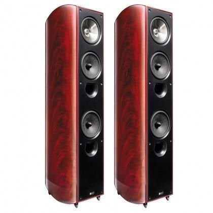 Paire d’enceintes KEF XQ40 (khaya mahogany), TV, Hi-fi & Vidéo, Enceintes, Enlèvement ou Envoi, Bass-reflex, Comme neuf, Enceinte colonne