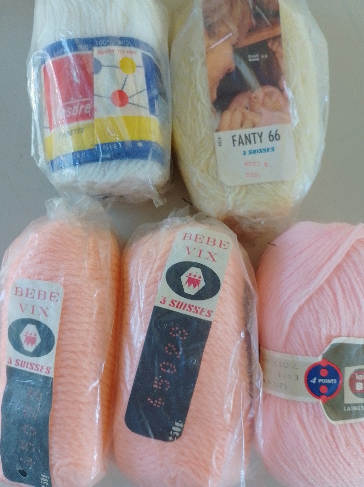 5x Retro Babywol, Ophalen of Verzenden