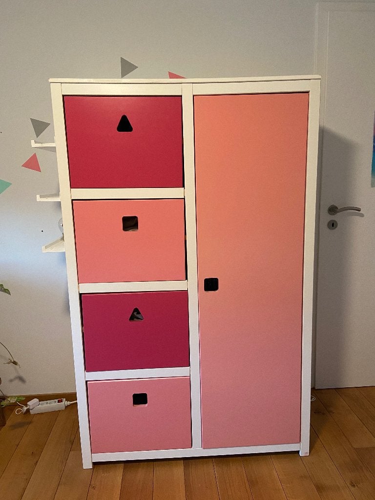Garde robe en pin, Utilisé, Avec tiroir(s), Pin, 50 à 75 cm