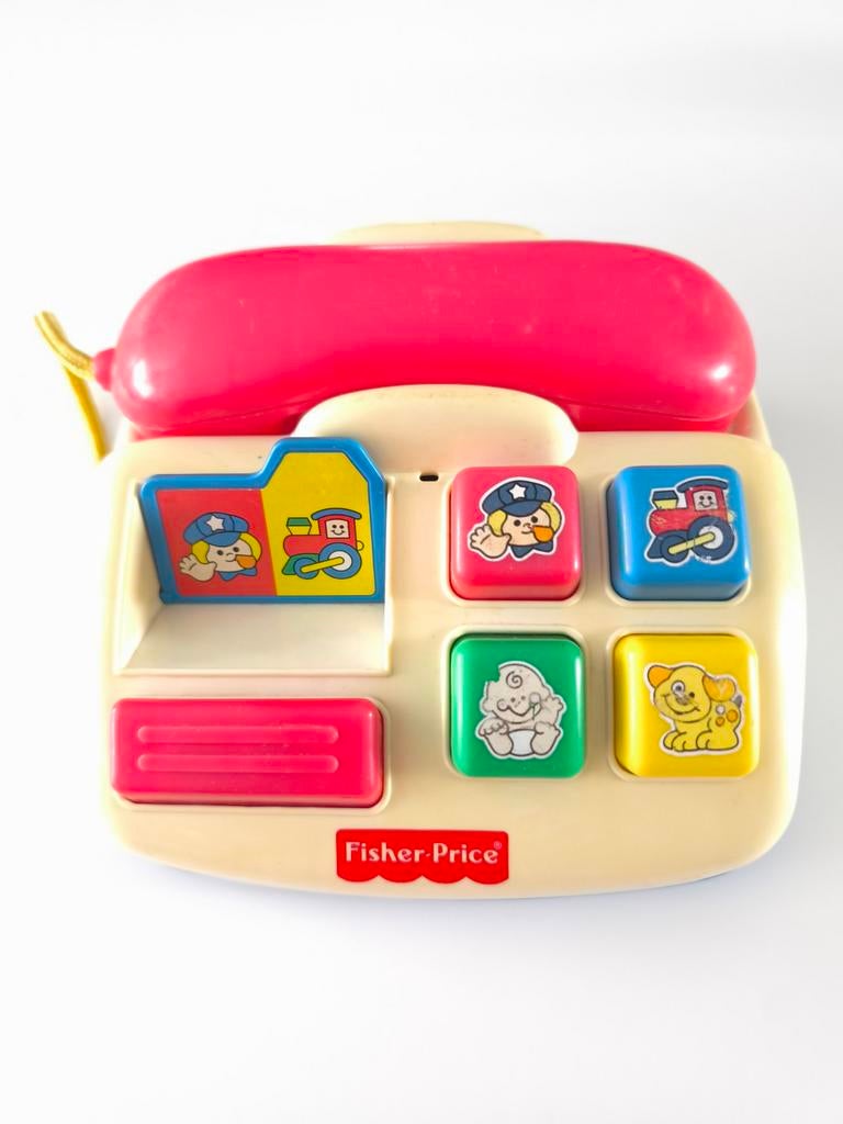 Fisher-Price Ring 'N Rattle Phone, Kinderen en Baby's, Ophalen of Verzenden, Gebruikt, Duw- of Trekspeelgoed, Met geluid