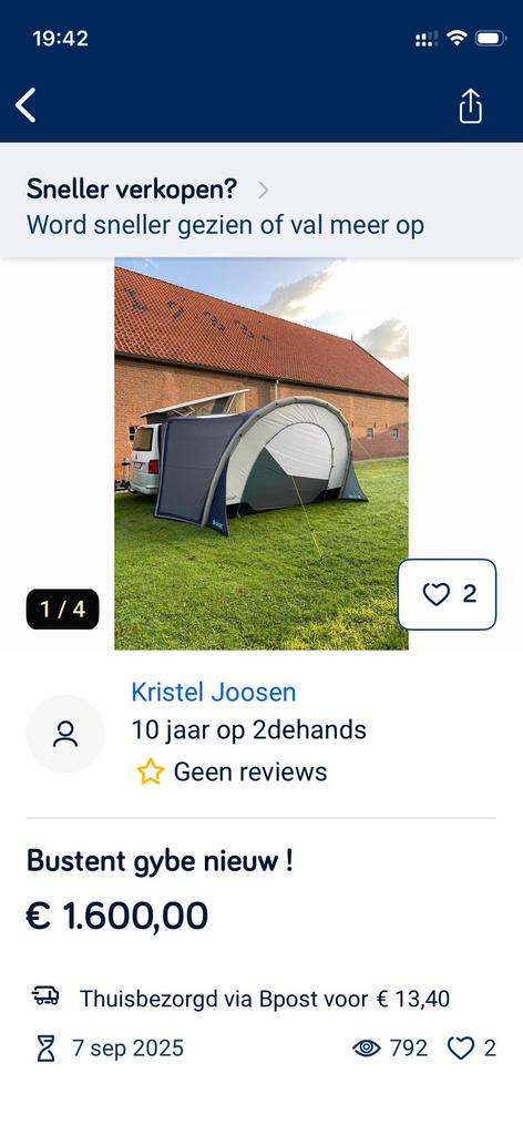 Bustent gybe nieuw !, Ophalen of Verzenden, Nieuw
