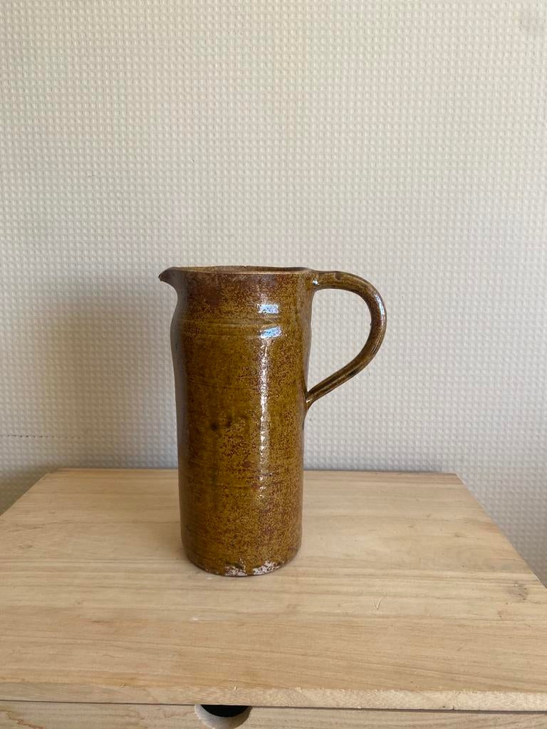 Stoere vintage kan/vaas, Ophalen of Verzenden