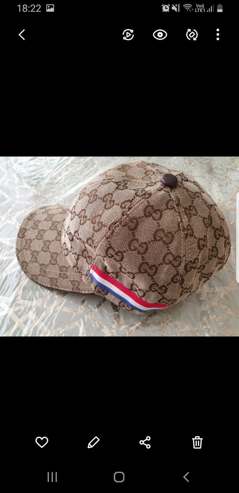 CHAPEAU GUCCI ORIGINAL POUR HOMME, Enlèvement, 57 cm (M, 7⅛ pouces) ou moins, Gucci, Casquette