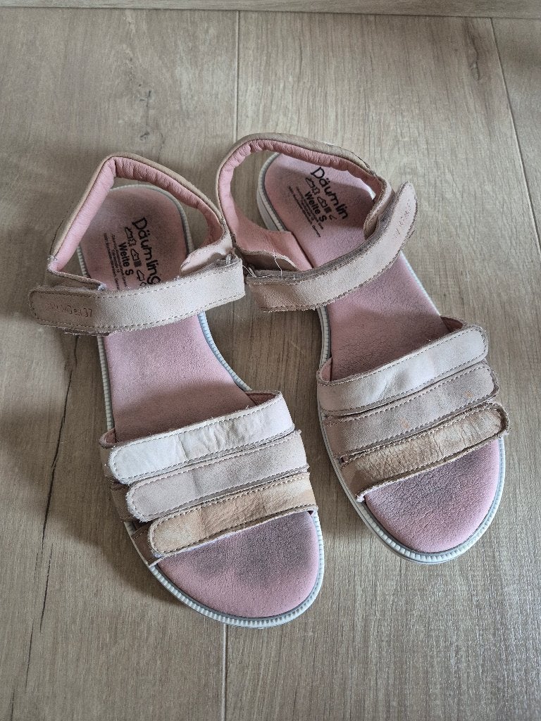 Sandales (filles, taille 37, Däumlin), Enfants & Bébés, Enlèvement ou Envoi, Däumlin, Utilisé, Autres types