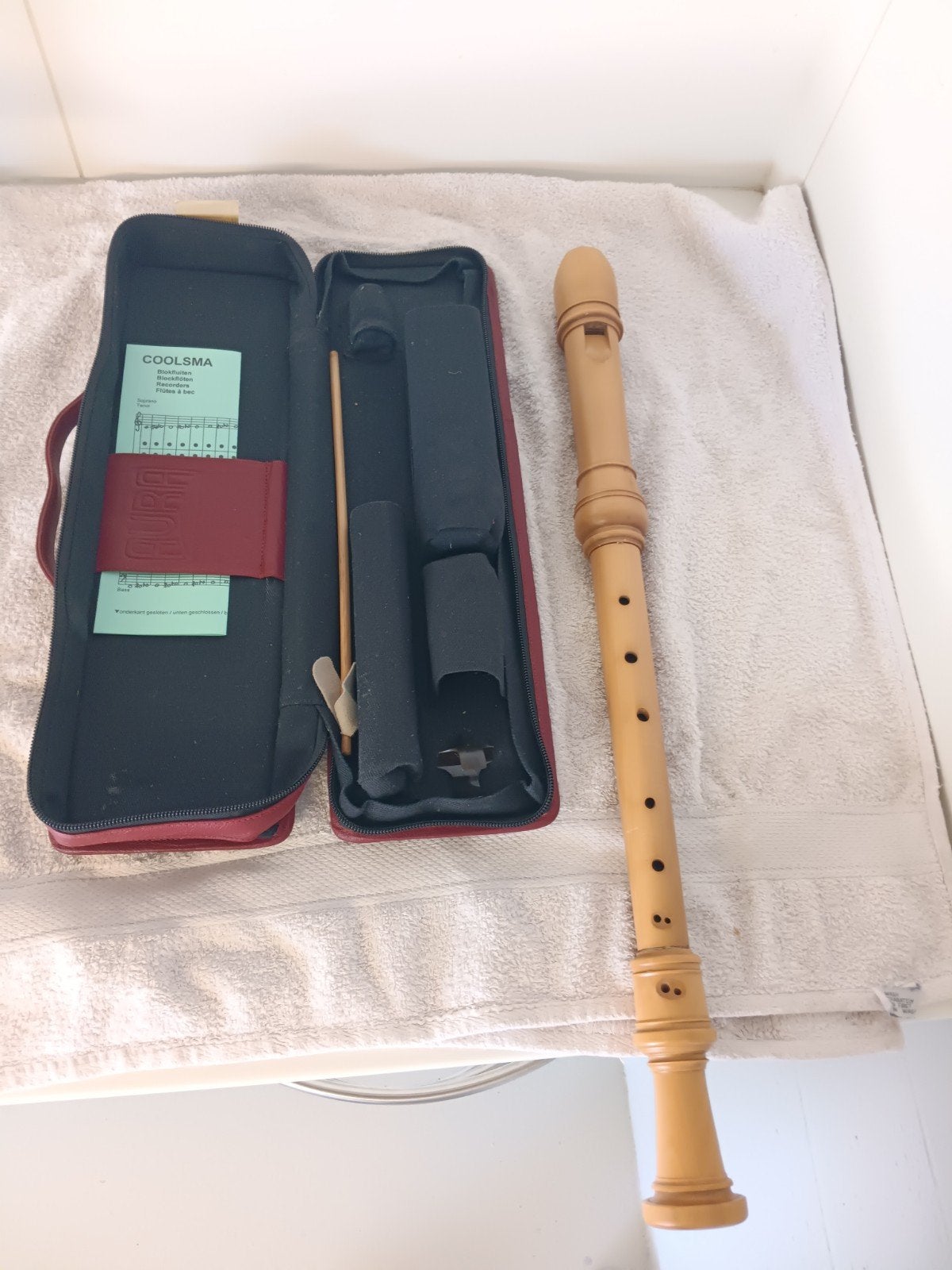 Blokfluit tenor, Muziek en Instrumenten, Ophalen of Verzenden, Gebruikt, Tenor, Met koffer, hoes of etui
