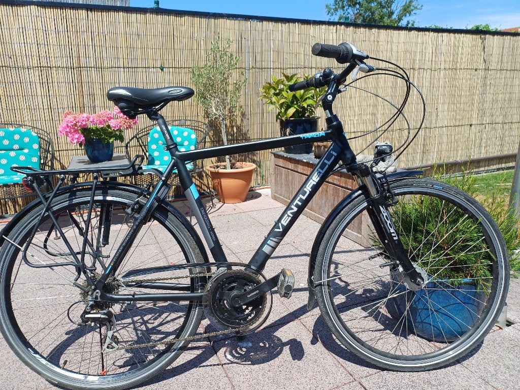 herenfiets Venturelli groot kader M 57 vernieuwd, Vitesses, Frein sur jante, 57 à 61 cm, Comme neuf