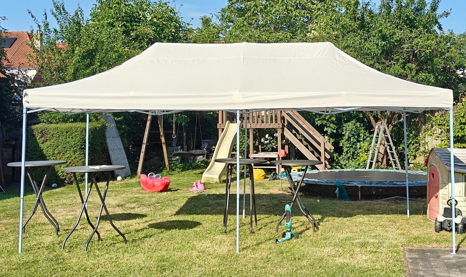 Tente de fête 3 x 6 m x 6 m utilisée une seule fois !, Tente de réception, Pliable, Enlèvement, 2 mètres ou plus