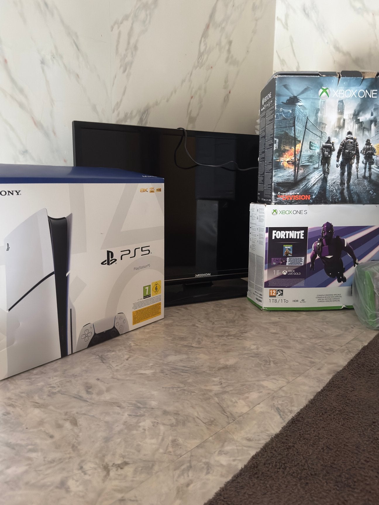Playstation5 slim+2xbox’s+2tv’s, Games en Spelcomputers, Spelcomputers | Sony PlayStation 2, Ophalen, Zo goed als nieuw, Slim
