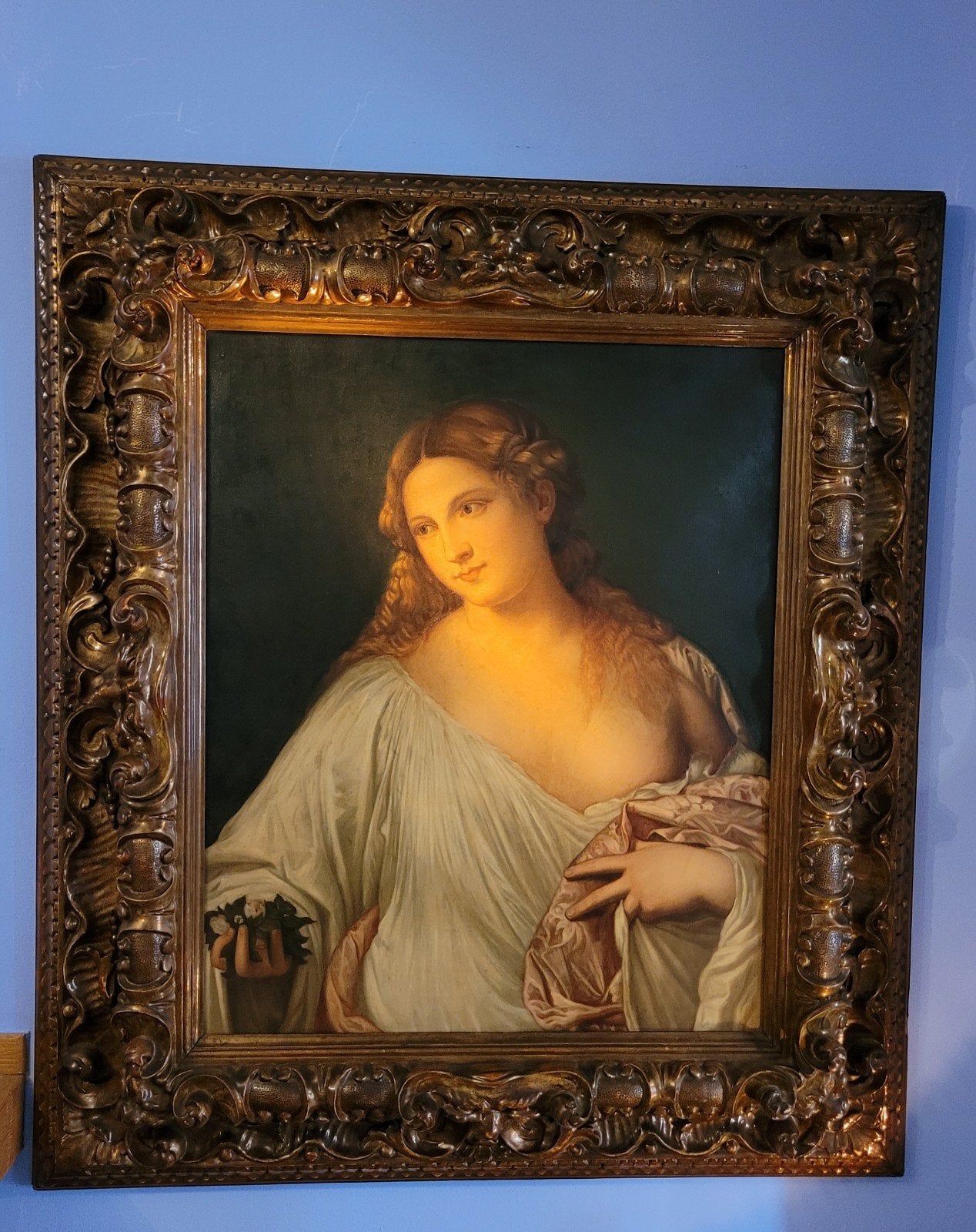 Negentiende eeuws Italiaans “Grand Tour” olieverfschilderij, Antiek en Kunst, Ophalen, Doek