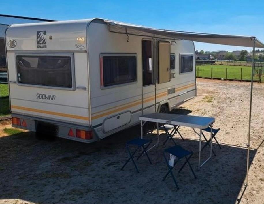 knaus sudwind 5 persoonscaravan (vertrekkensklaar), Particulier, Hordeur, 6 tot 7 meter, Knaus