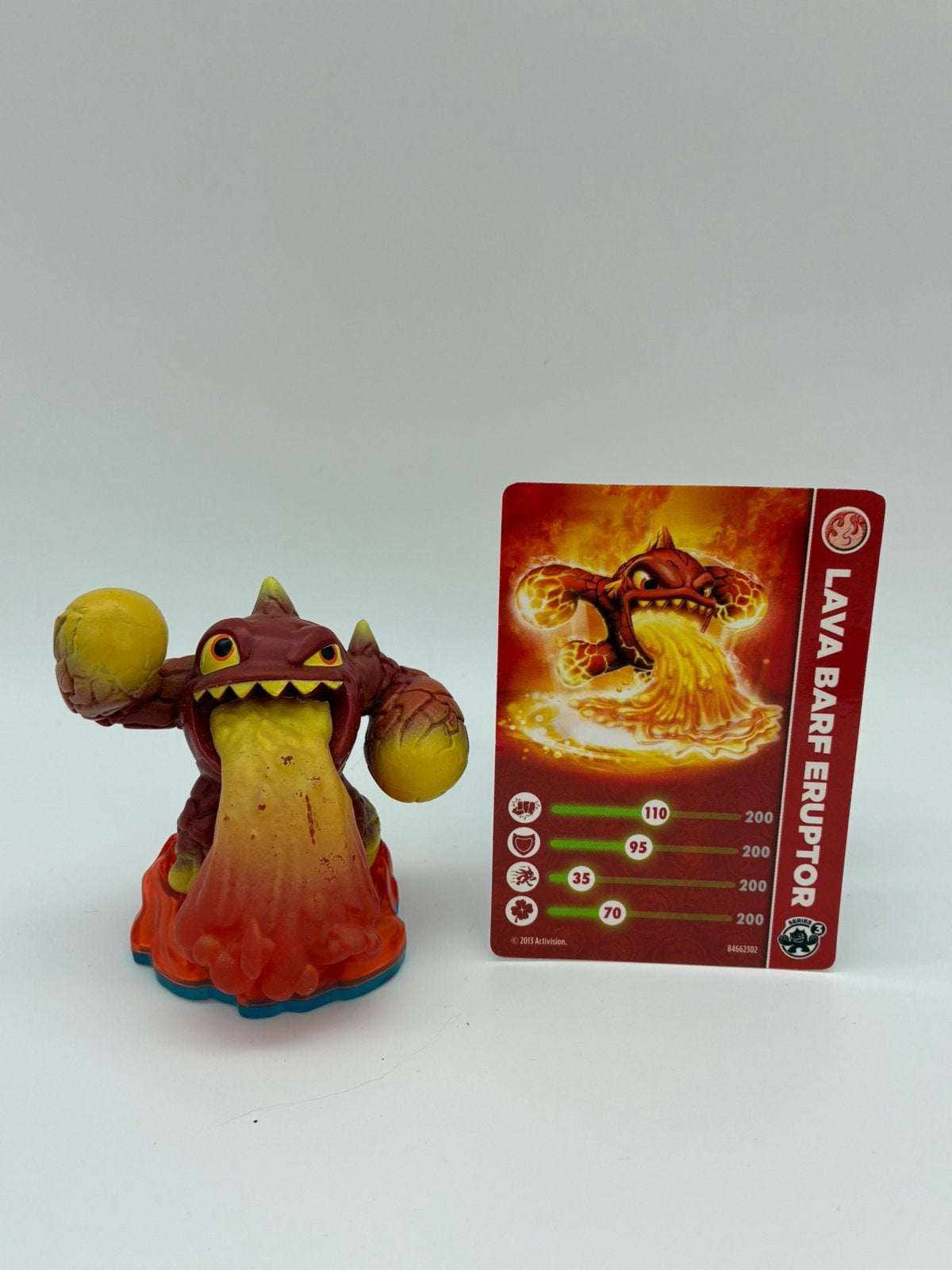 Les Skylanders Force Lava Barf Eruptor contre un billet, Envoi, Comme neuf