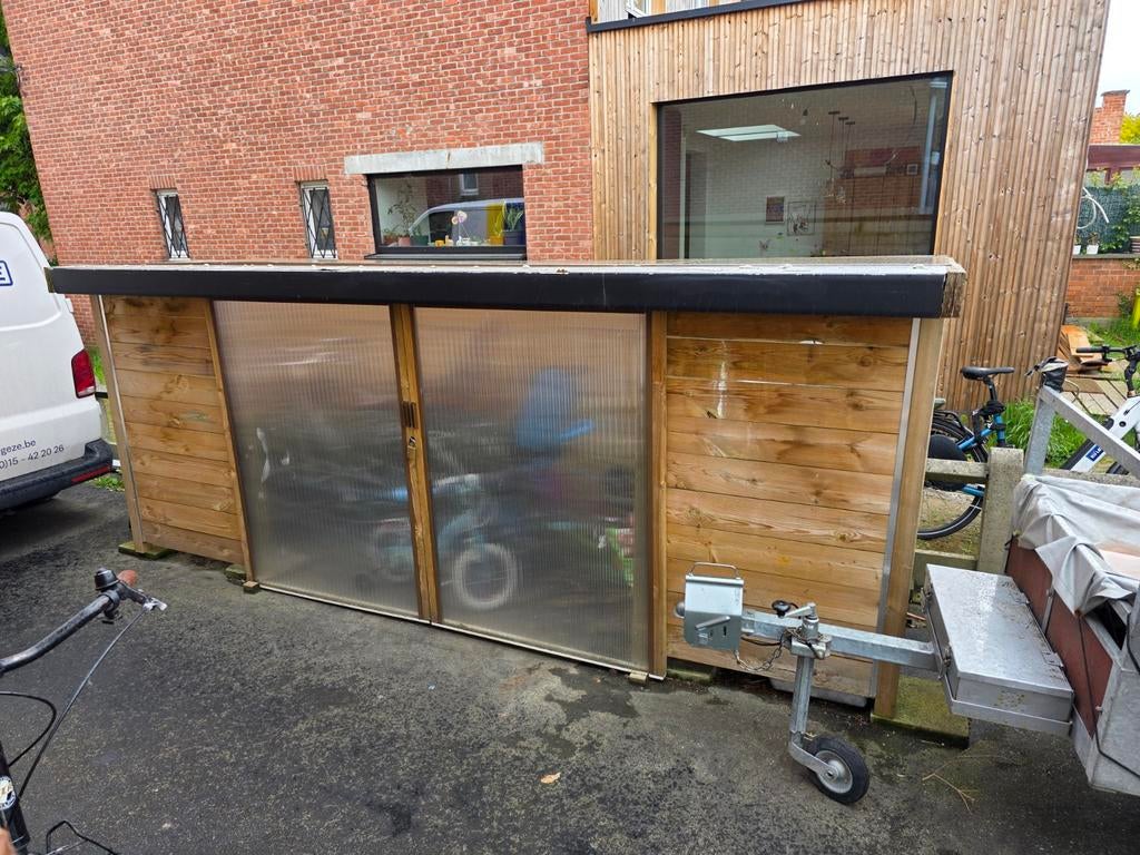 Abri à vélos en bois, Enlèvement, Bois