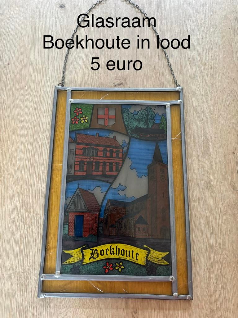 Glasraam Boekhoute in lood, Ophalen