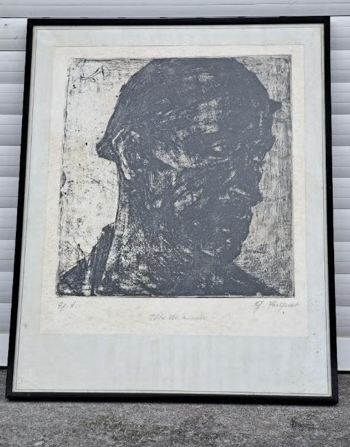 eau forte epreuve d artiste mineur signe georges higuet, Enlèvement ou Envoi
