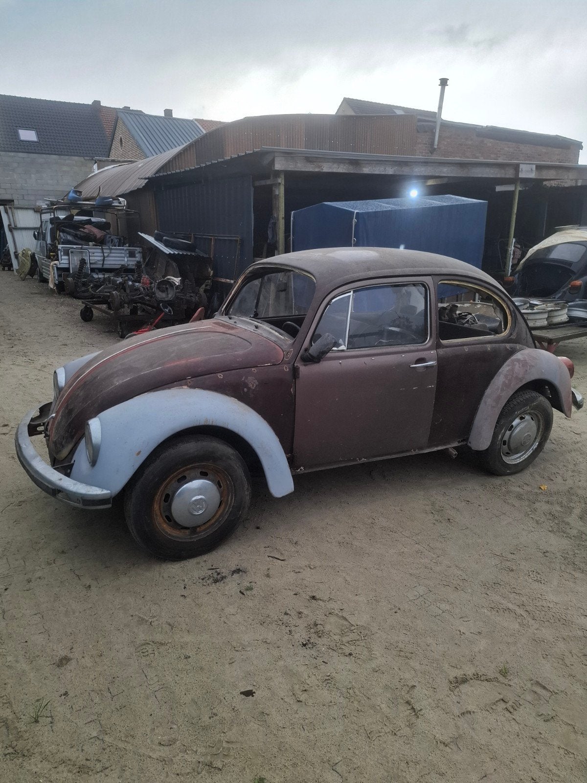 kever project, Auto's, Achterwielaandrijving, Zwart, Volkswagen, Handgeschakeld