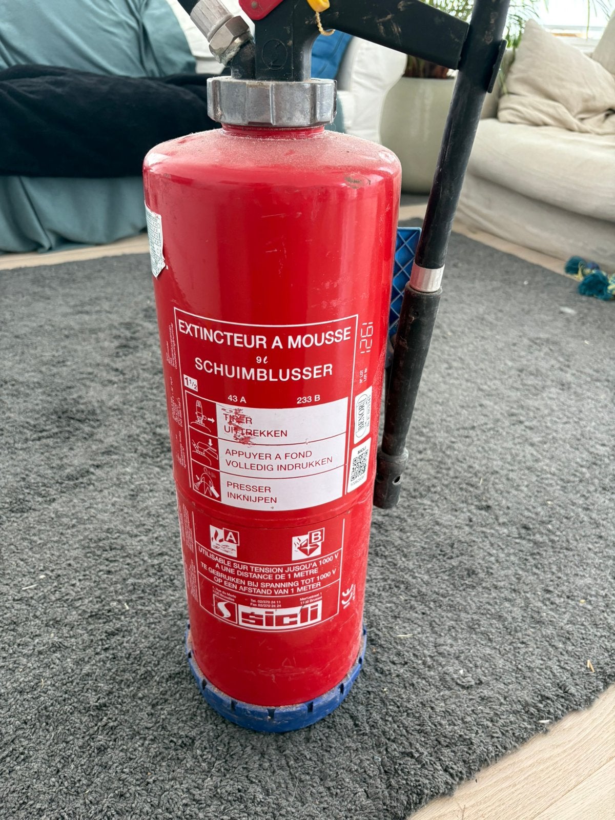 Extincteur sicli mousse 9L, Enlèvement ou Envoi, Comme neuf