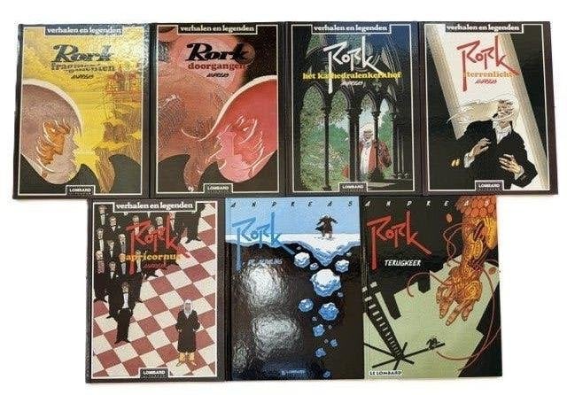 Andreas Rork 1-7 HC 1984-1993 Lombard, Boeken, Complete serie of reeks, Nieuw, Ophalen of Verzenden, Andreas