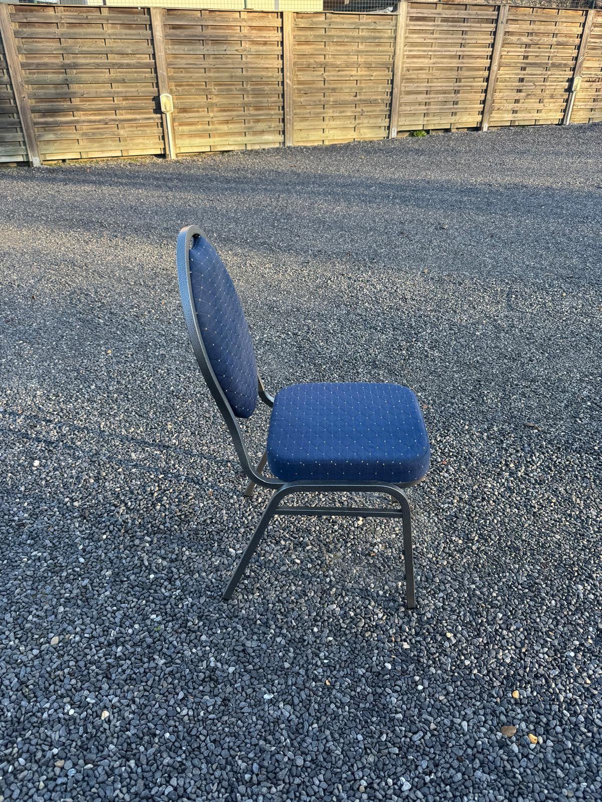 Feestzaal stoelen, Ophalen, Gebruikt, Blauw, Stof