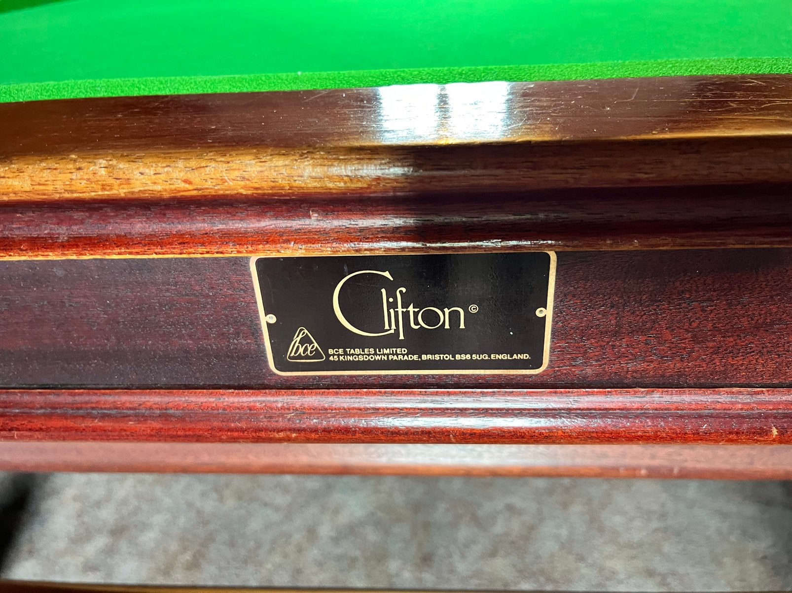 Clifton snooker tafel 12ft (limited), Sport en Fitness, Biljarten en Poolen, Ophalen, Zo goed als nieuw