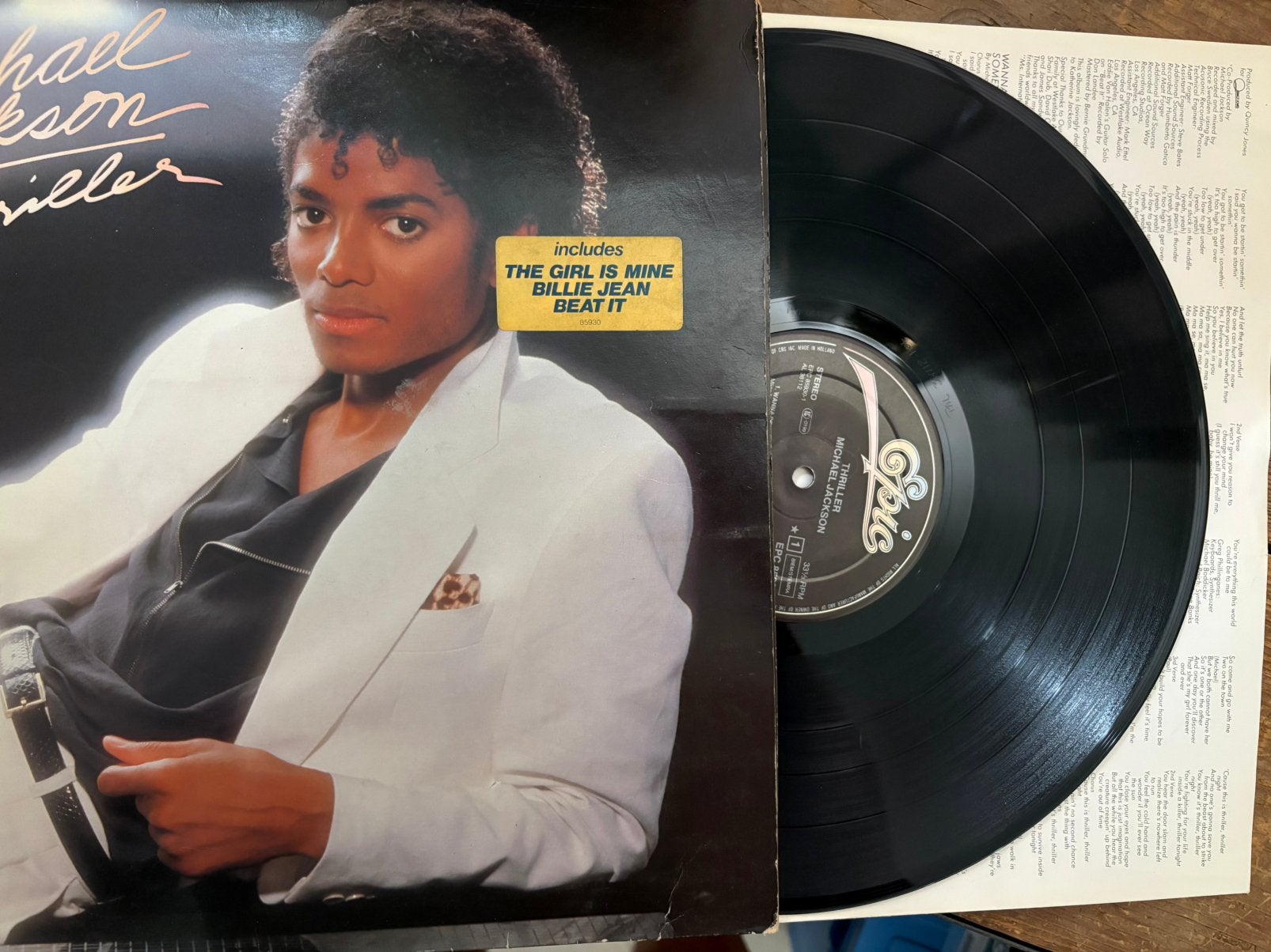 VERZAMELAAR VAN VINYLPLATEN 33 t M. JACKSON - MADONNA, Originele persing, 1980 - 1989, Ophalen of Verzenden, Zo goed als nieuw
