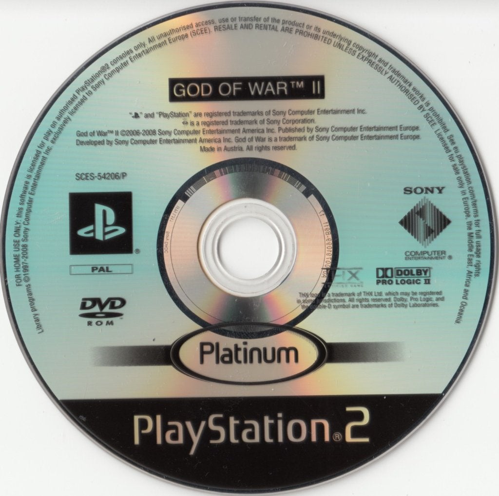 God of War II Platinum (disque uniquement), Consoles de jeu & Jeux vidéo, Enlèvement ou Envoi, 1 joueur, À partir de 18 ans, Aventure et Action