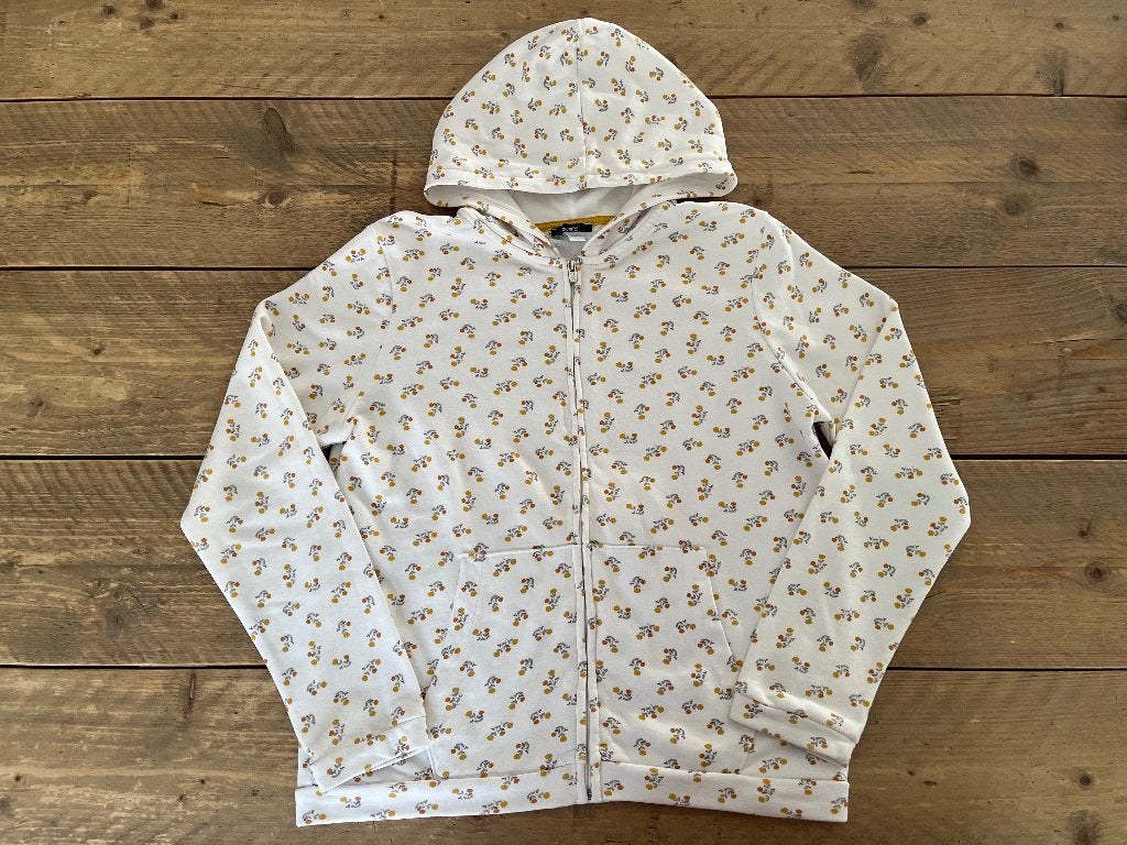 Sweat à capuche/gilet OKAIDI avec capuche et fermeture 158, Enfants & Bébés, Pull ou Veste, Comme neuf, Fille, Okaïdi