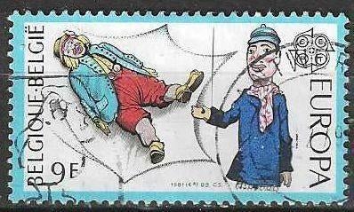 Belgique 1981 - Yvert/OBP 2006 - Europe - Legends (ST), Envoi, Affranchi, Oblitéré, Europe