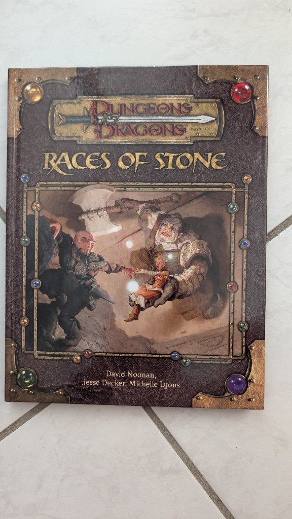 Dungeons & Dragons 3.5 – Races of Stone, Hobby & Loisirs créatifs, Enlèvement ou Envoi, Comme neuf, Autres types, Livre ou Catalogue