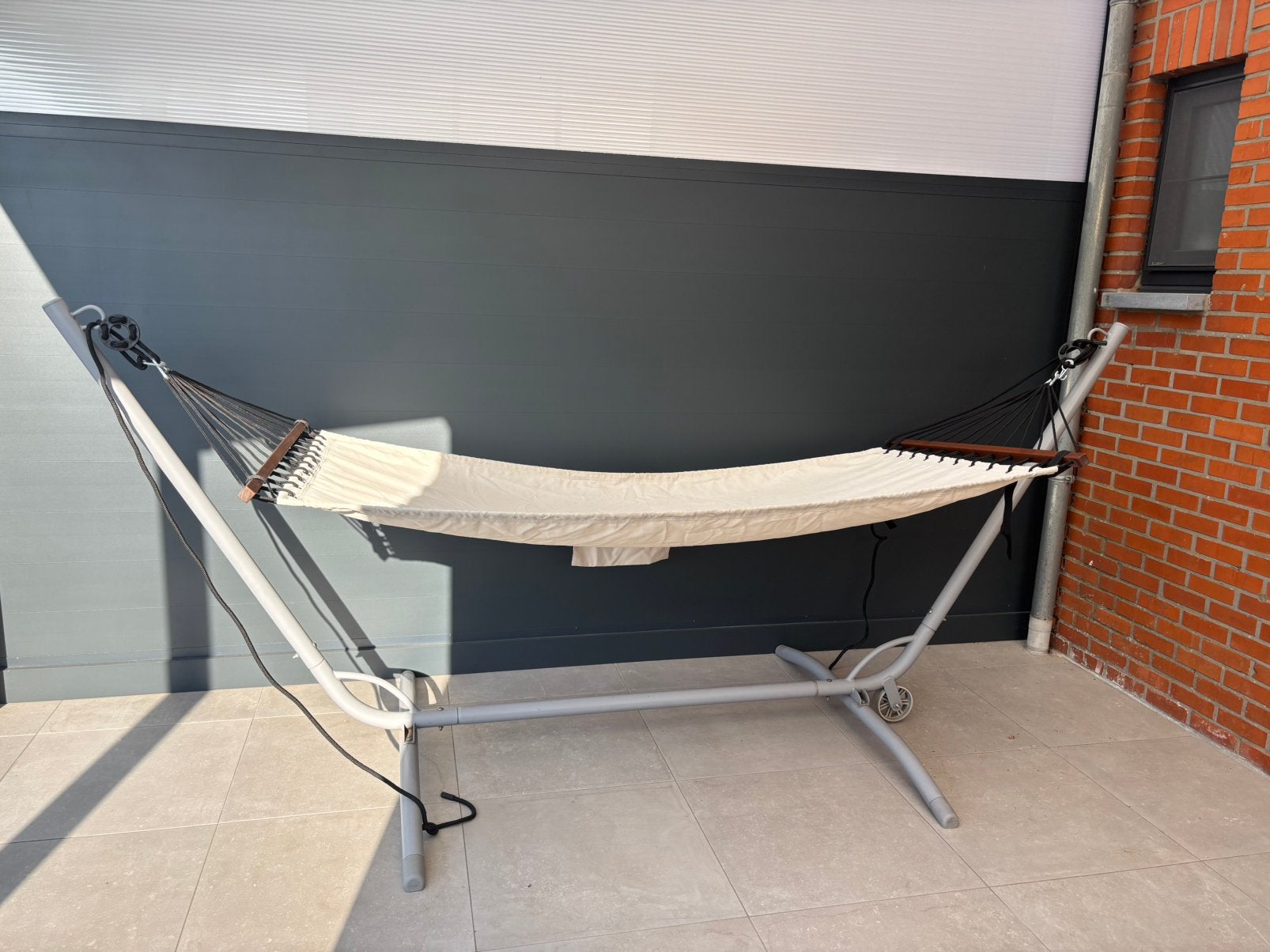 Staander en hangmat Ikea , beiden in goede staat., Tuin en Terras, Ophalen, Zo goed als nieuw, Met standaard, Eenpersoons