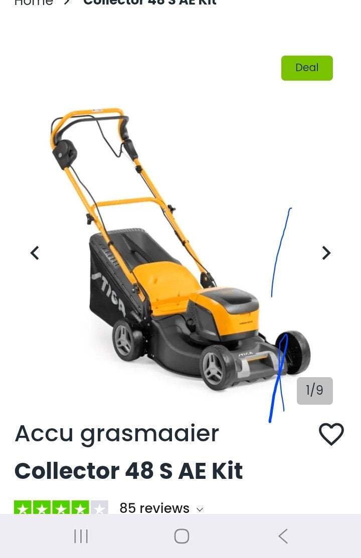 Tondeuse STIGA, Enlèvement, Neuf, Tondeuses à gazon sur batterie, Bac de ramassage