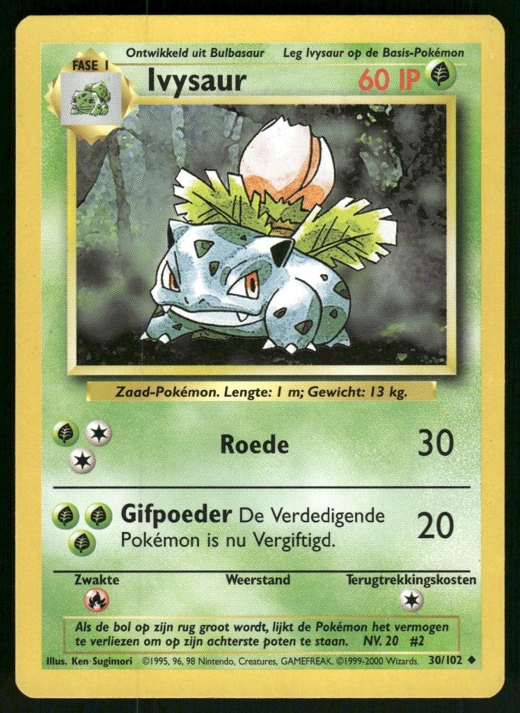 Ivysaur 30/102 - Base (NL) (NM), Verzenden, Gebruikt