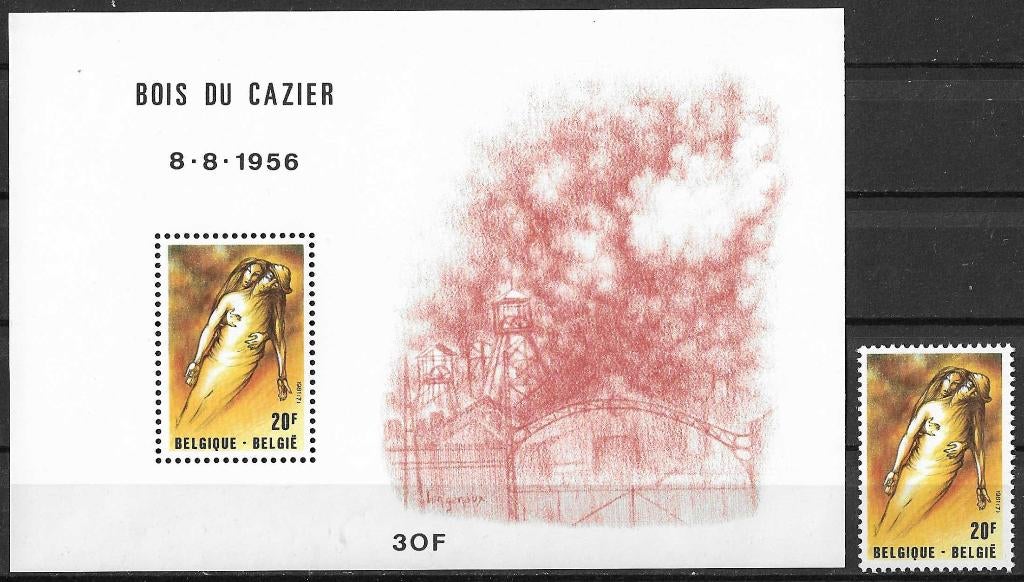 Belgique OPC 2018 + BL57 Bois du Cazier Marcinelle **, Timbres & Monnaies, Enlèvement ou Envoi, Non oblitéré, Neuf