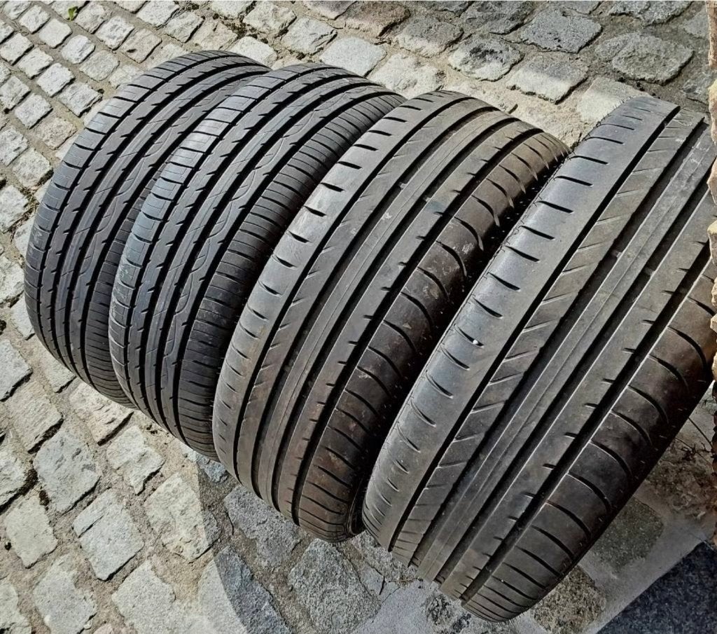 4 roues été 205/55-16 sur jantes Ford, Autos : Pièces & Accessoires, Pneus et Jantes, 16 pouces, Pneus été, 205 mm