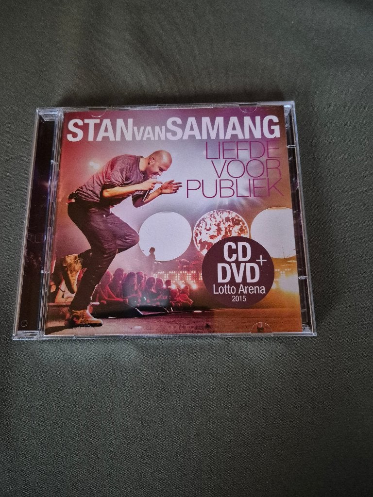 STAN VAN SAMANG - LIEFDE VOOR PUBLIEK - Live - CD+DVD, Cd's en Dvd's, Met bonustracks, Pop, Ophalen of Verzenden, Zo goed als nieuw