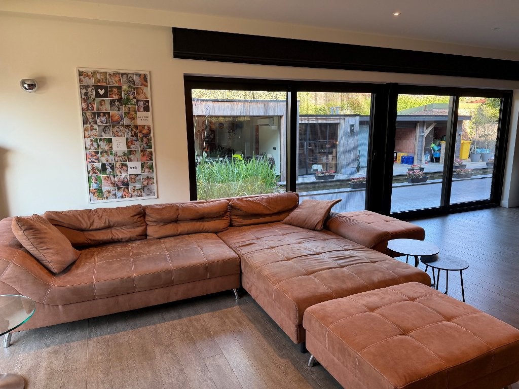 Salon + 2 bijzettafels + Salontafel, Ophalen, Zo goed als nieuw, Stof