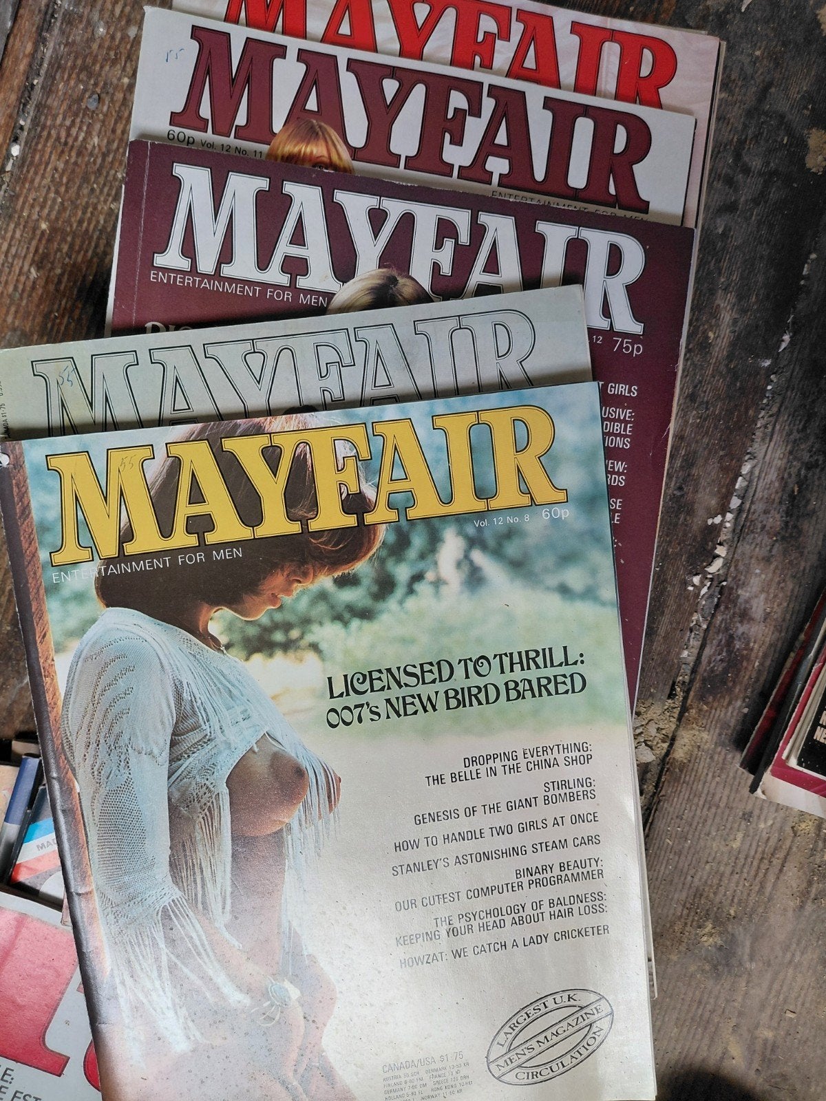 stapel (oude) Playboy's en andere..., Enlèvement ou Envoi, Utilisé, Magazine féminins