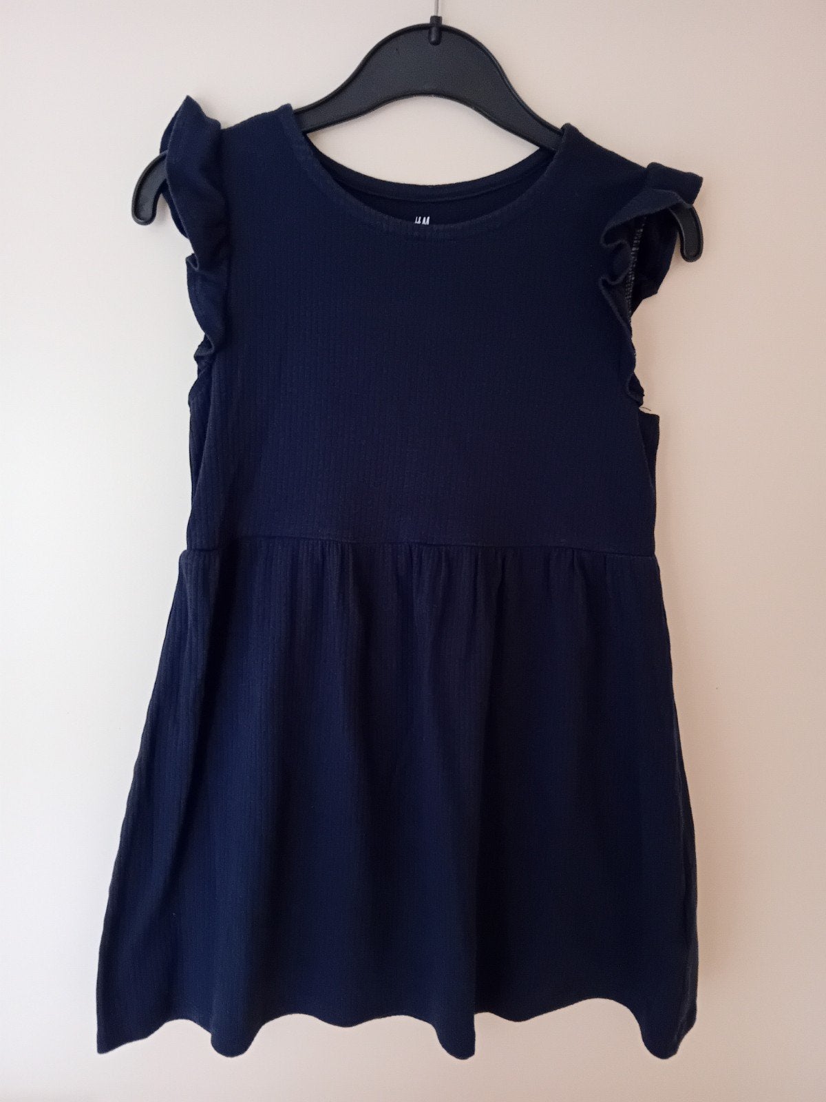 Blauwe jurk, Kinderen en Baby's, Kinderkleding | Maat 110, Meisje, H&M, Ophalen of Verzenden, Zo goed als nieuw