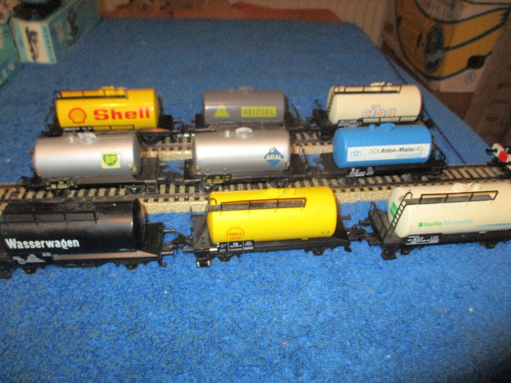 Marklin 9 Wagons citernes, Ophalen of Verzenden, Gebruikt, Wagon, Märklin