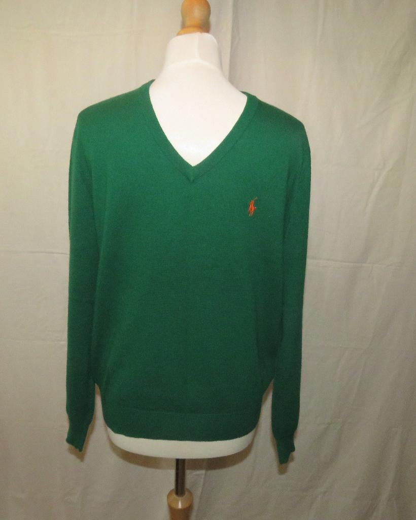 Polo Ralph Lauren Trui v hals merino wol Small, Kleding | Heren, Truien en Vesten, Ophalen of Verzenden