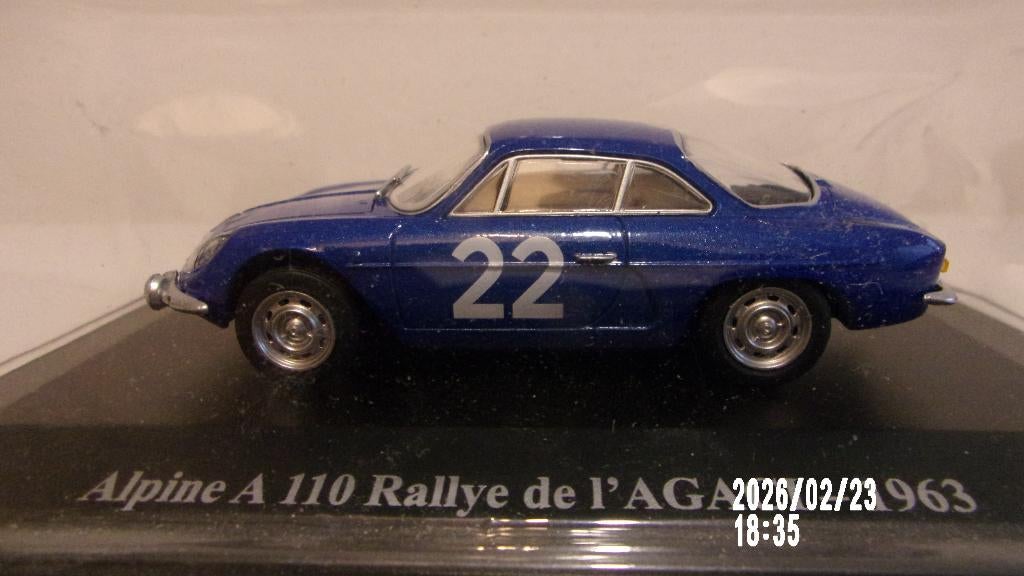 ALPINE A 110 Rallye de l'AGACI 1963.1/43 ELIGOR en BLISTER, Ophalen of Verzenden, Nieuw, Auto, Overige merken