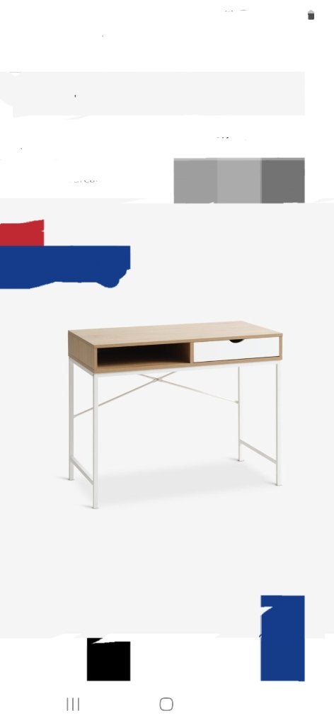 Bureau couleur chene et blanc, Maison & Meubles, Bureaux, Neuf, Autres marques, Bureau d'ordinateur, 120 cm