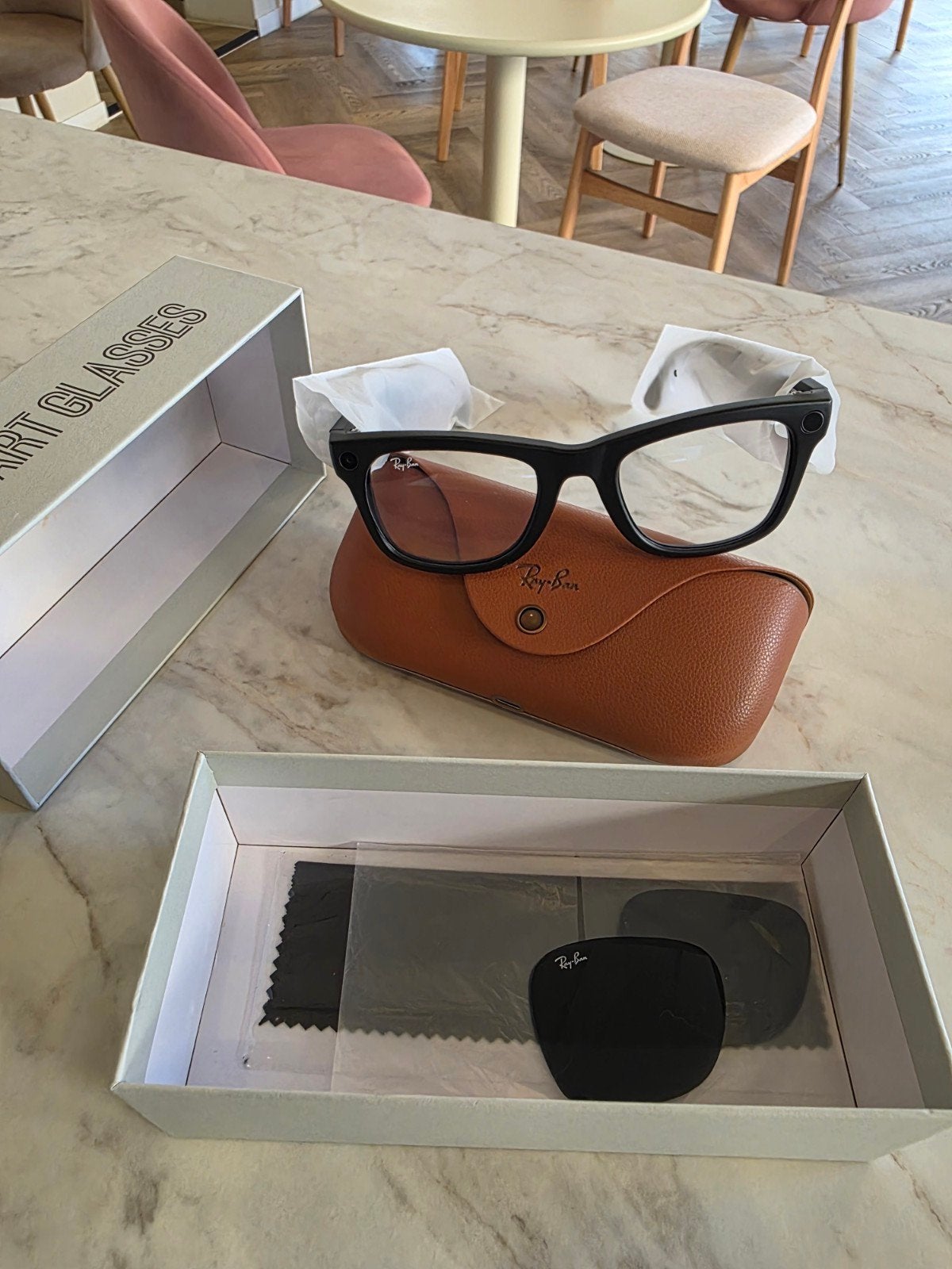 Meta Bril meta Rayban, Ophalen of Verzenden, Bril