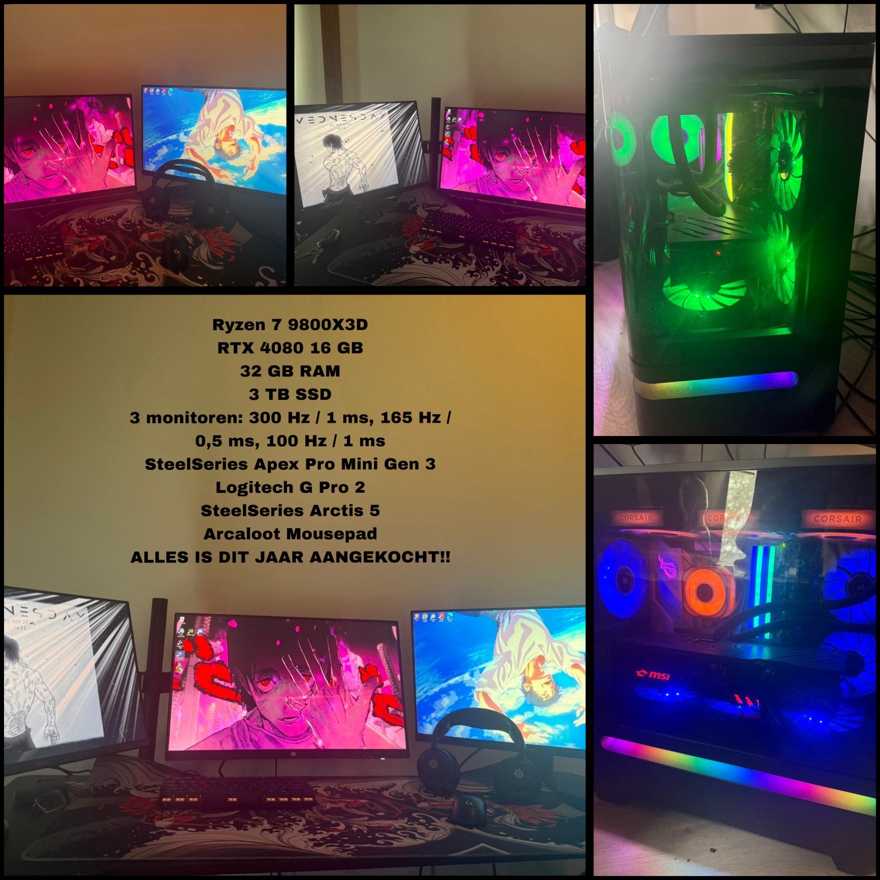 RTX 4080 GAMING PC, 32 GB, 4 Ghz ou plus, Enlèvement, Gaming